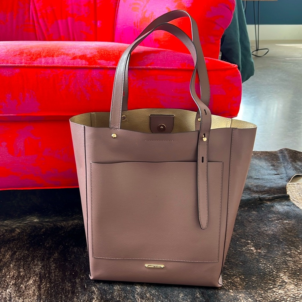 Rebecca Minkoff North South tote in mauve